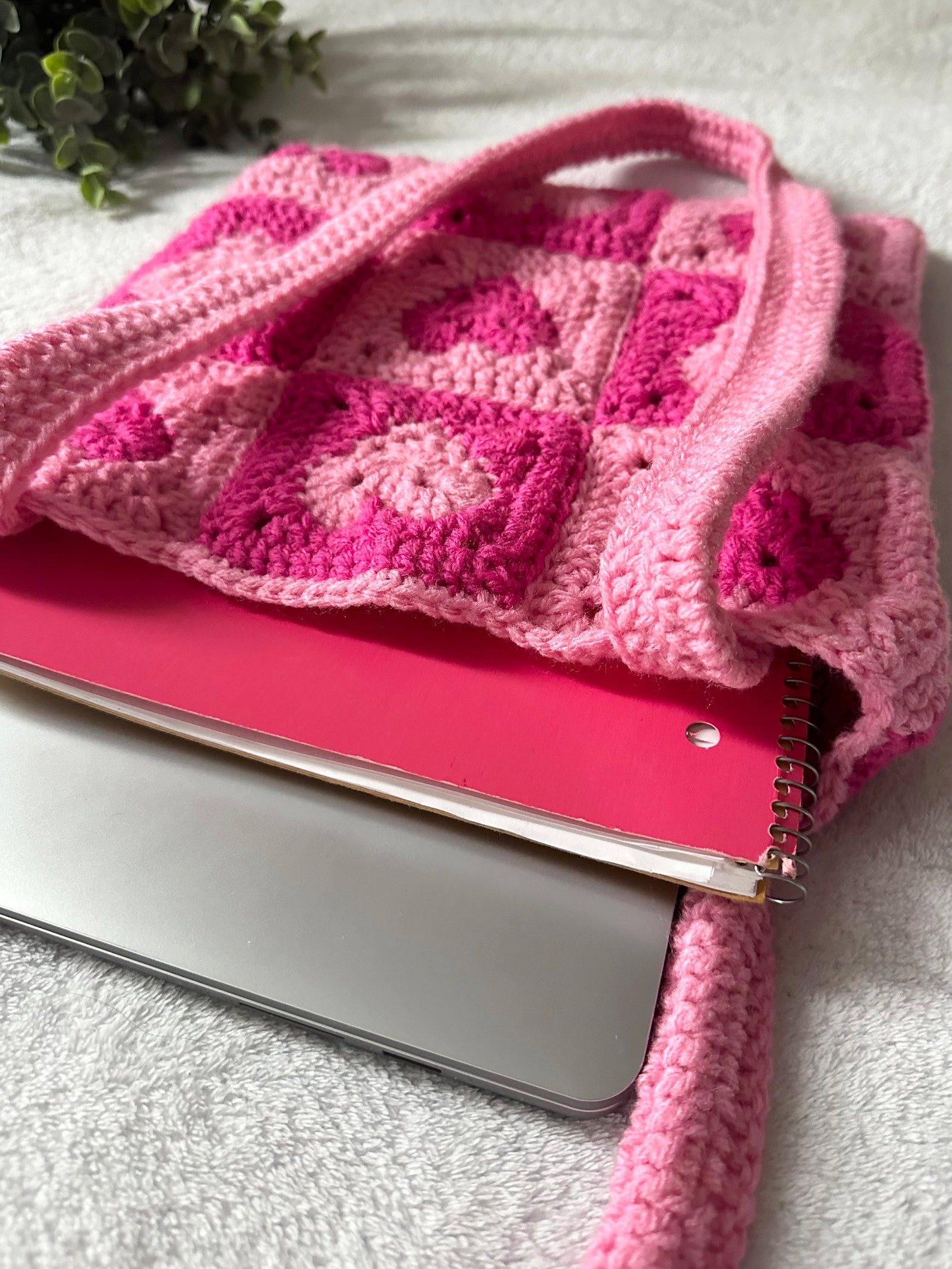 Pink patchwork tote bag main image 0