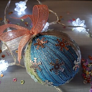 DIY Handmade christmas holidays bow Christmas tree ball Red 8 cm sequin ribbons christmas tree ornament gold
