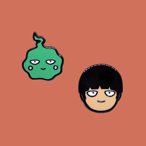 PolkaMob Shigeo and Ekubo/Dimple Enamel Pins