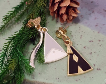 Witch Hat Atelier Instructor Earrings - Qifrey and Olruggio