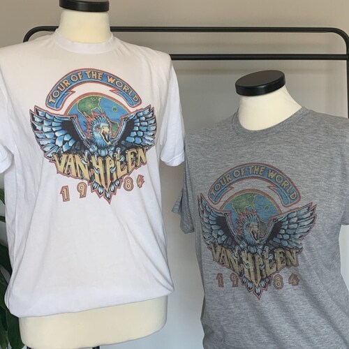 Van Halen Vintage Graphic Tee Band Tee Etsy