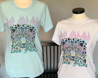 Def Leopard Love Bites | Leopard | Vintage | Band Tee | Graphic Tee