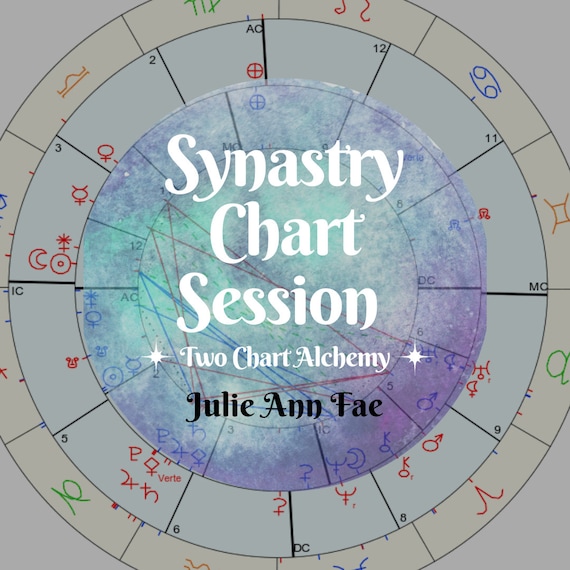 Synastry Chart Astrology Reading Two Chart Alchemy Etsy Chart Astrology Synastry