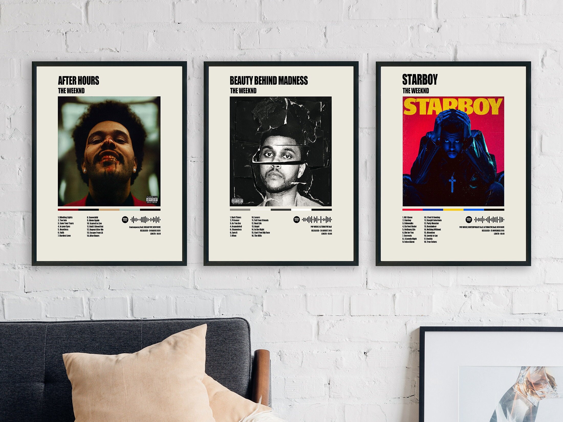 The Weeknd Poster After Hours Poster Album Cover Posters for Room Decor