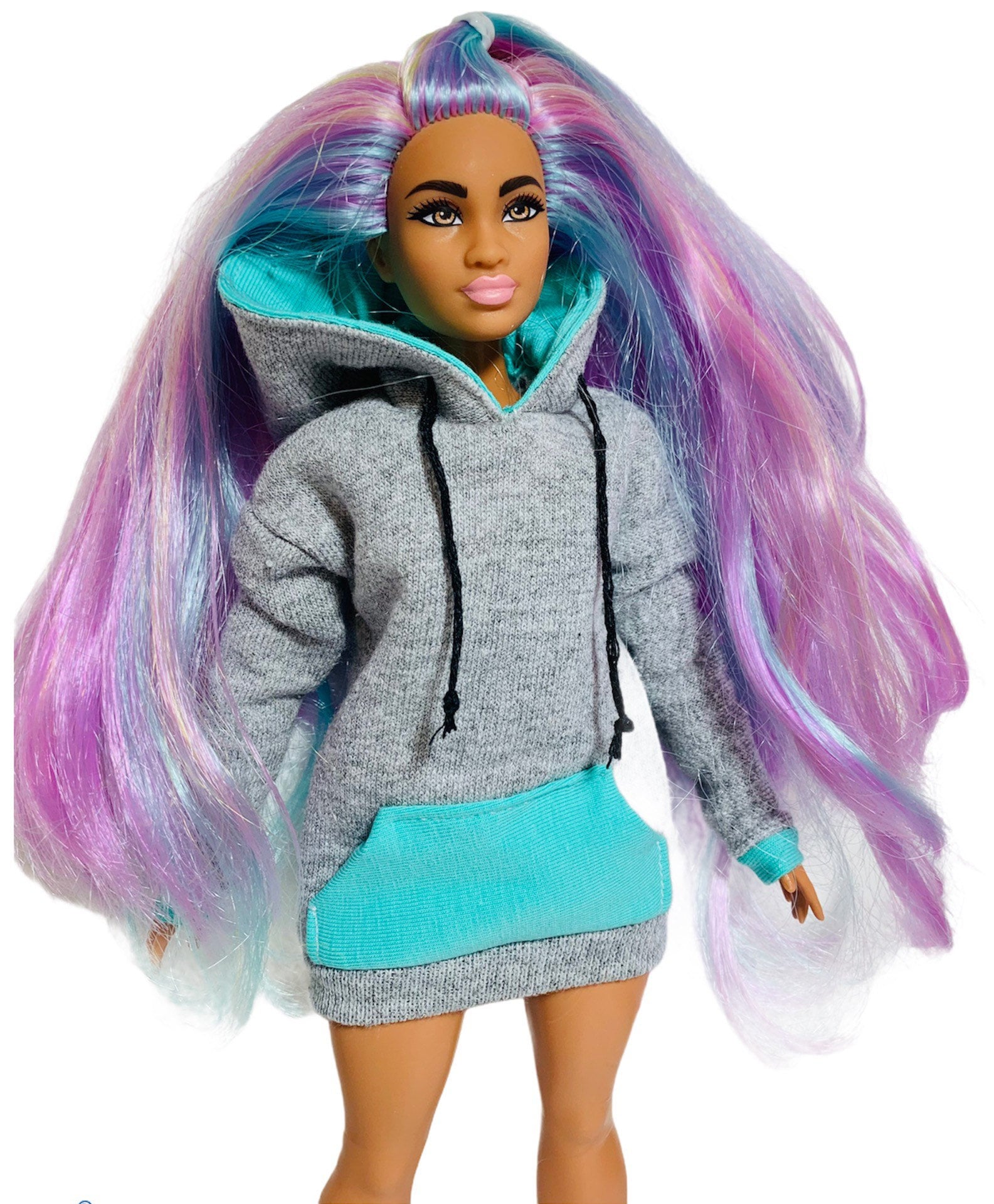 Barbie doll hoodie grey hoodie sweatshirt for dolls sweater Etsy