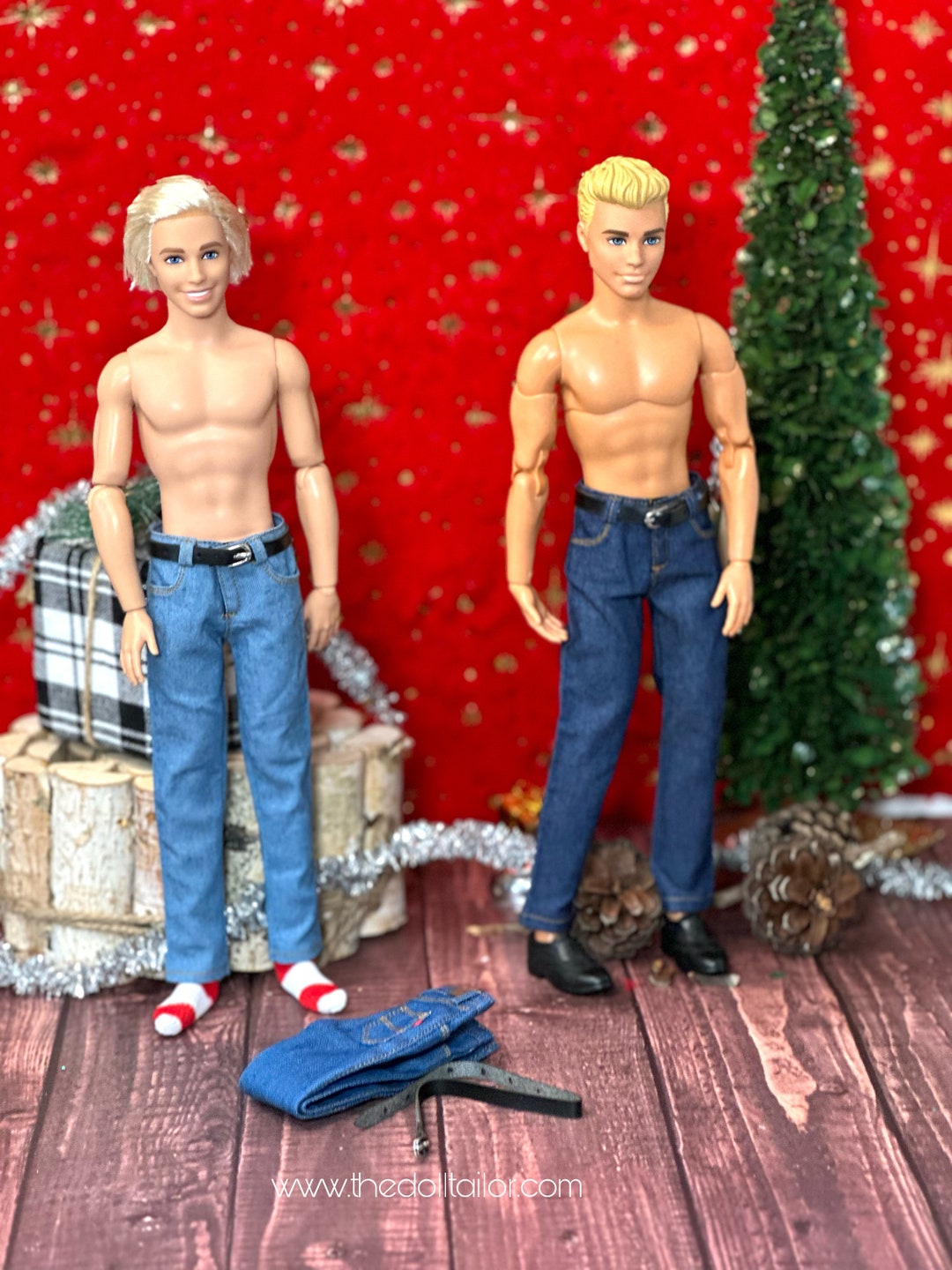Ken Doll Jeans 1/6 Scale Realistic Jeans Etsy