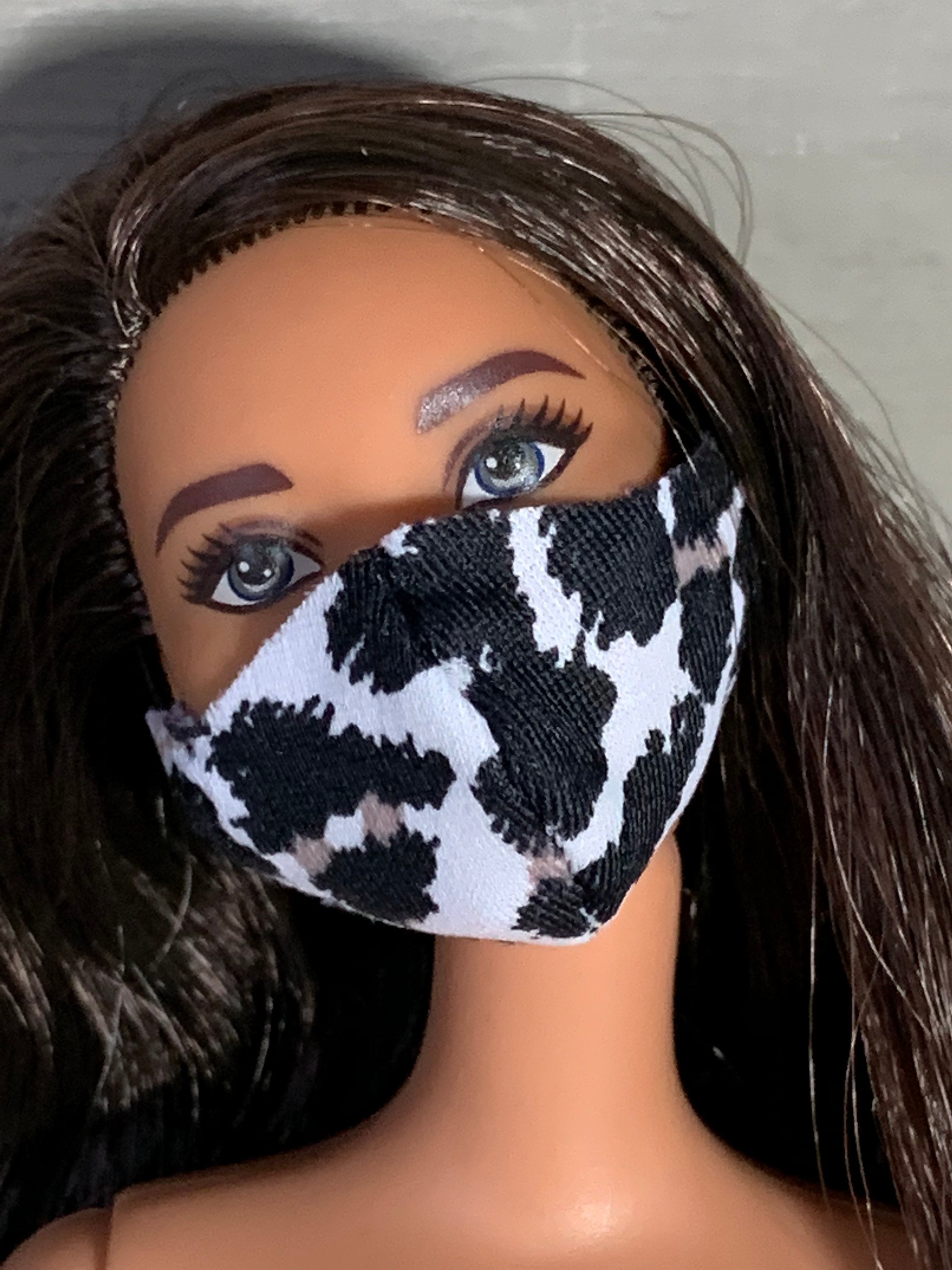 Barbie doll mask leopard face make for Barbie dolls made to Etsy