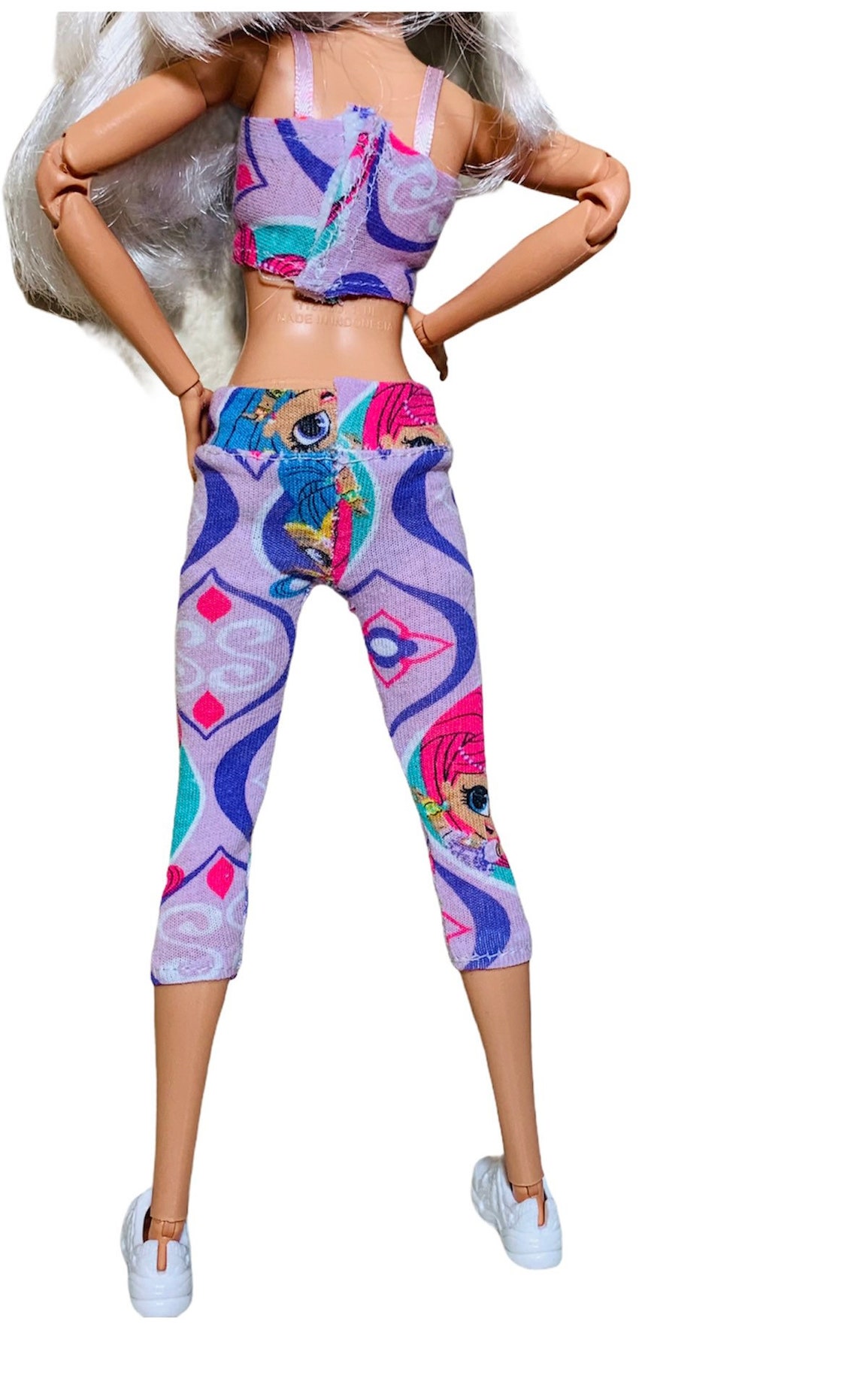 Barbie doll pajamas Barbie sleepwear shimmer shine pants and | Etsy