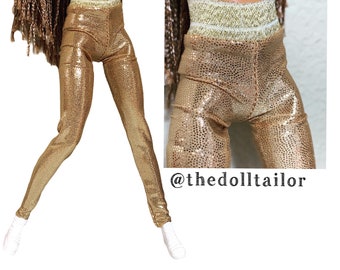 Details about GOLD SHINY SPANDEX PANTS for Curvy fashionista BARBIE Details about GOLD SHINY SPANDEX PANTS for Curvy fashionista BARBIE