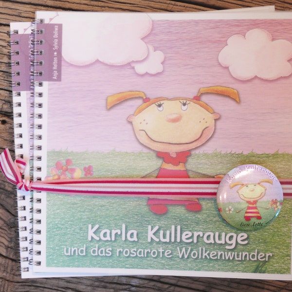 Kinderbuch, Karla Kullerauge, handgemalt, Kindergeschichten, Märchen, Abenteuer