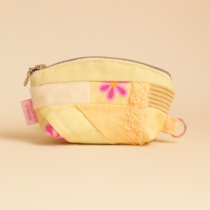 Zéro déchet, porte-monnaie zippé, patchwork, petit portefeuille, pochette compacte, organiseur de sac, porte-cartes en tissu, cadeau boîte aux lettres *OPTIONS DE COULEURS*
