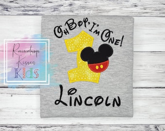 Micky Maus Geburtstag Shirt, Micky Maus Geburtstag Shirt, Micky Maus Geburtstag Shirt, Micky Maus Party, besticktes Shirt