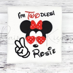 Minnie Mouse 2nd Birthday shirt, Second Birthday Minnie Shirt, Personalized Minnie Birthday Shirt, Minnie Mouse Party, Embroidered Shirt