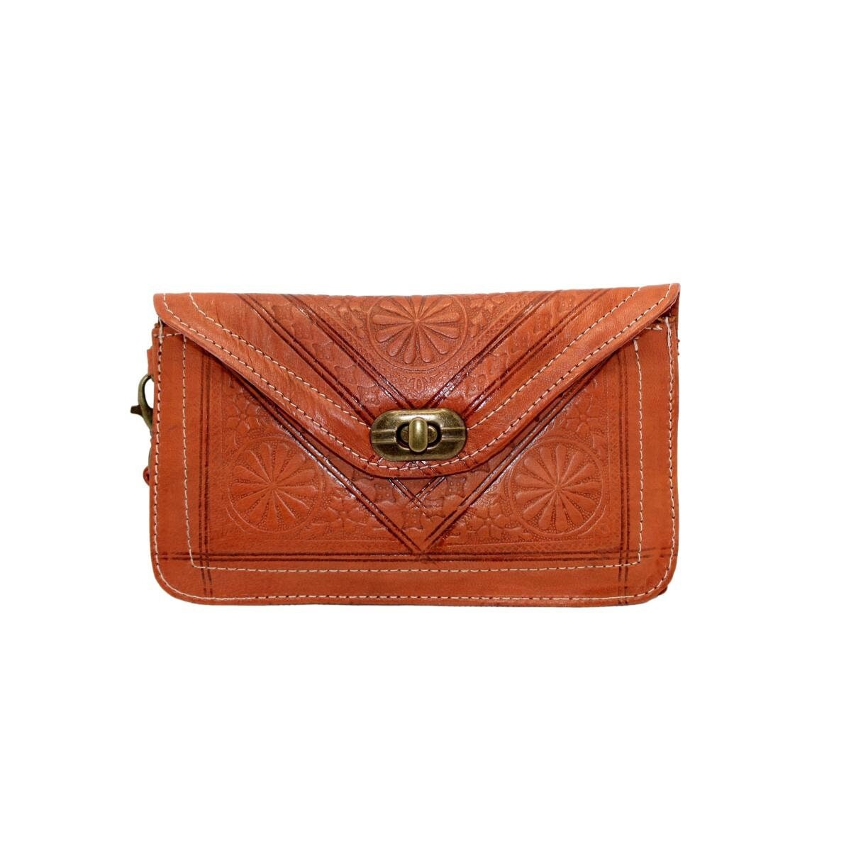 Moroccan Leather Clutch Wallet