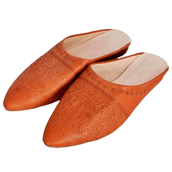 Marokkaanse dames leren slippers Marokkaanse schoenen voor - Etsy Nederland