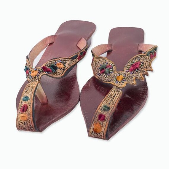 Arab Leather Sandal Women Moroccan - Etsy