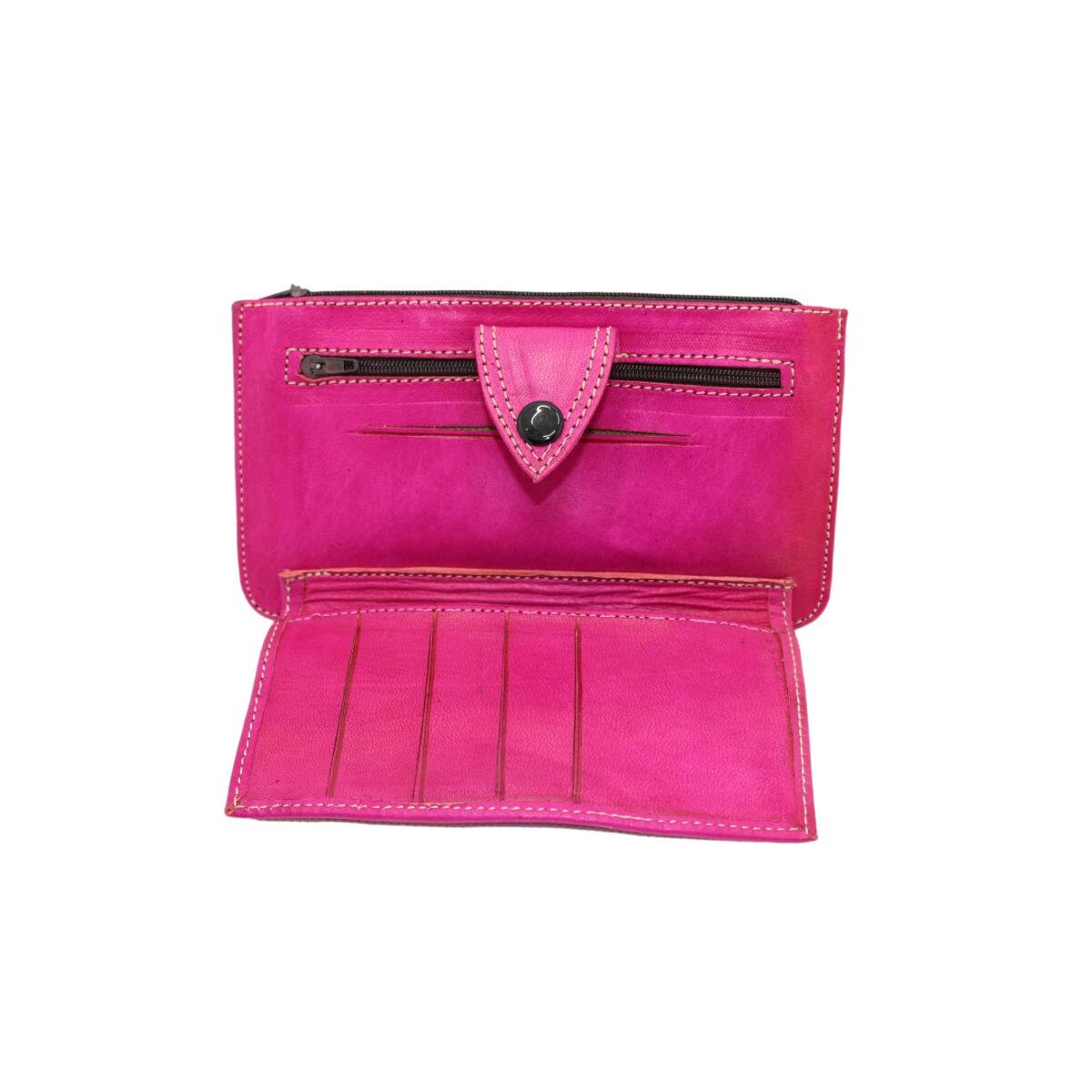 Moroccan wallet Cartera billetera marroquí de cuero natural - Etsy