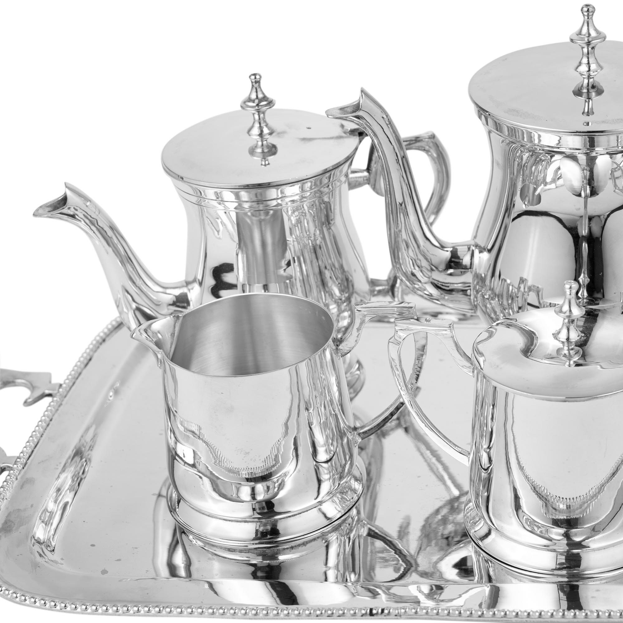 Silver Nickel Arabic Tea Set Silver Tea Set Arabic Tea Set Etsy