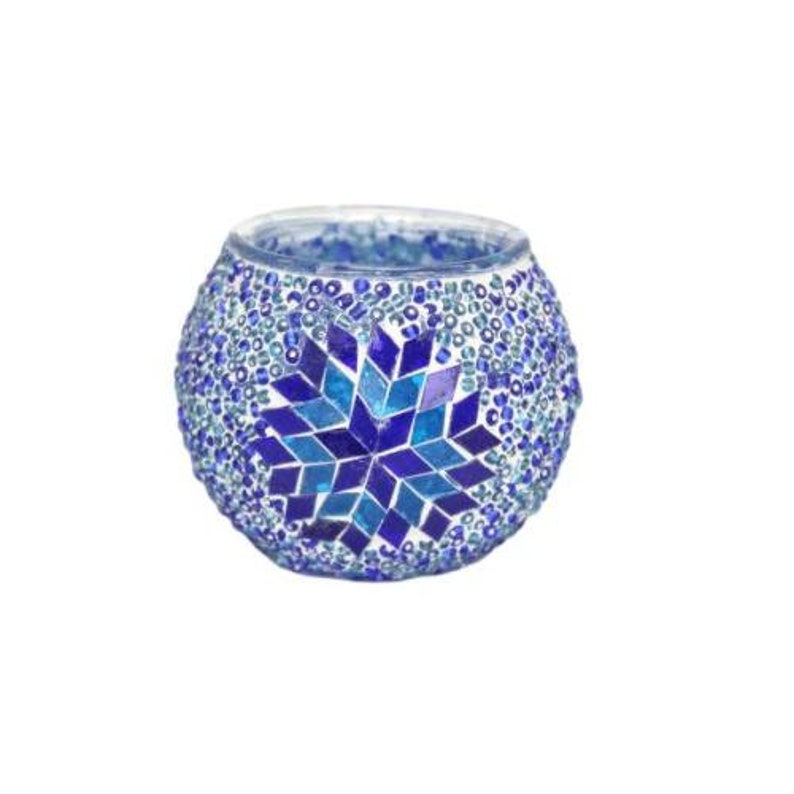 Turkish Mosaic Glass Candle Holder Various Colors Turkish Etsy