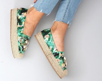 green wedge sneaker