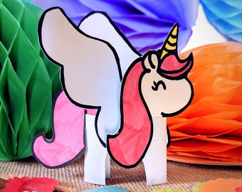 Unicorn Craft Template Digital Download DIY Craft for Kids