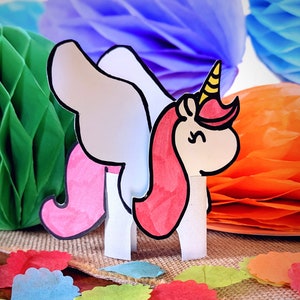 Unicorn Craft Template Digital Download DIY Craft for Kids