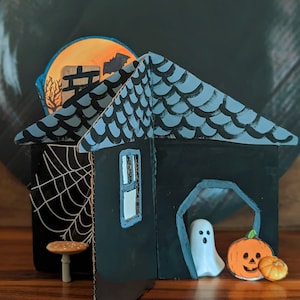 DIY Cardboard House Template: Dollhouse or Gingerbread House (Digital Download)