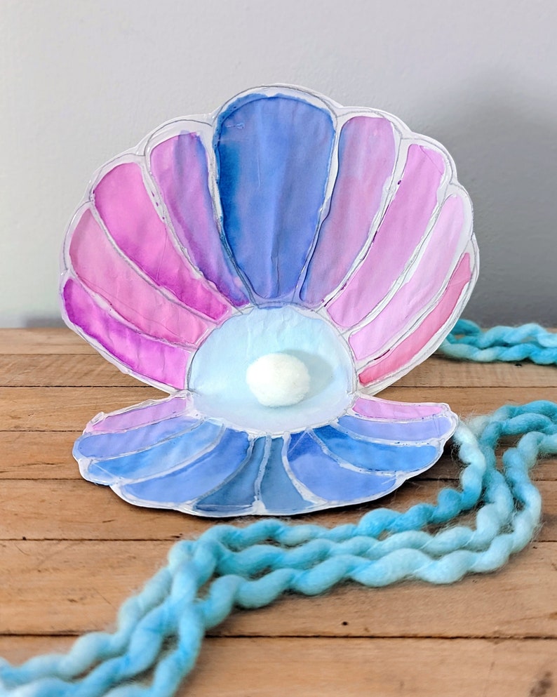 Seashell Pearl Digital Download Template - Etsy