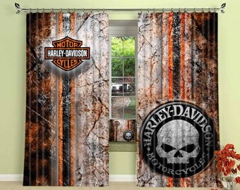 Get Harley Davidson Window Curtains Pics