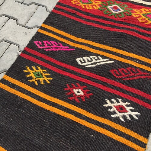 2x9ft,Hallway Rug,Oushak Runner Rug,Vintage Rug,Turkish shops Runner Rug,Kitchen Rugs,Bathroom Rugs,Wool Rug,Oushak Carpet,2x9 Rugs,Carpet,KK-153