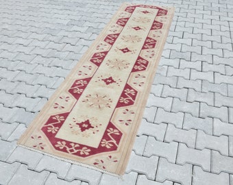 2x8 Hallway Rug,Farmhouse Rug,2x8 Runner Rug,Oushak Rug,Vintage Runner Rug,Turkish Rug,Floor Rug,2x8 Rug,Kitchen Rug,Entryway Rug,B-2415