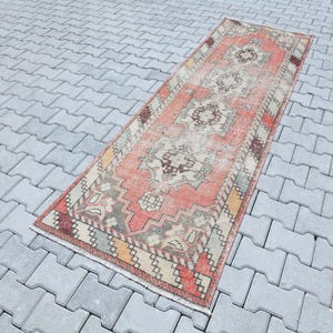Runner Rug,3x9 Oushak Runner,3x9 Runner Rug,Kitchen Rug,3x9 Rug,Turkish Runner,Wool Rug,Entry Rug,3x9 Runner Rugs,Vintage Runner Rug,M-483