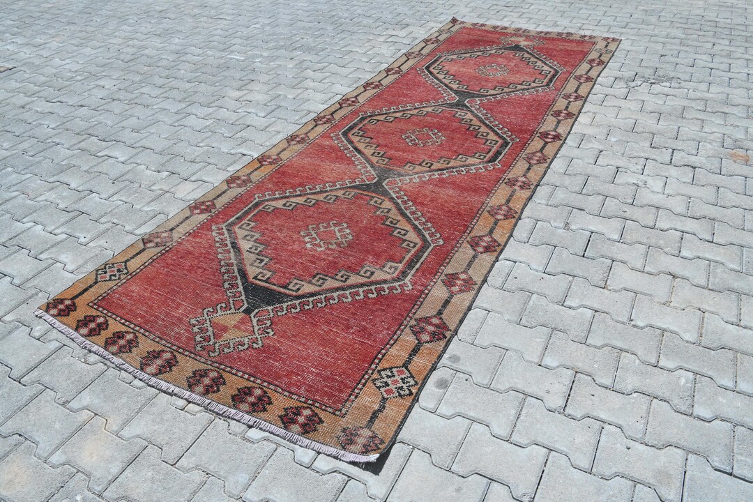 Christmas Gift Rug,4x12 Rug,4x12 Runner Rug,turkish Runner,kitchen Rug ...