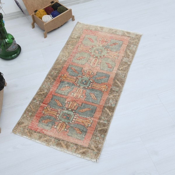 Oushak Smal Rug,2x3 Rug,Handamde Rug,Small Rug,2x3 Small Rug,Wool Rug,2x3 Turkish Rug,2x3 Oushak Rug,Mini Rug,Gift Rug,Bathroom Rug,O-705