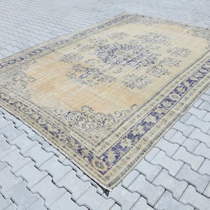 Oversize Vintage Rug,Oversize Turkish Rug,8x12 Rug,Large Turkish Rug,Christmas Gift Rug,Rug,Turkish Rug,8x12 Oushak Rug,Antique Rug,S-825