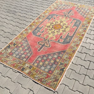 4x8 Vintage Teppich,Teppich,Türkischer Teppich,4x8 Teppich,Oushak Teppich,handgefertigter Teppich,Wollteppich,4x8 Teppich,handgefertigt,A-380