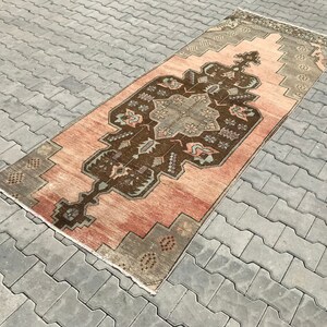 3x9 Rug,Oushak Runner,Kitchen Runner Rug,Vintage Runner Rug,3x9 Hallway Rug,3x9 Runner Rug,Handmade Rug,Turkish Runner Rug,Runner Rug,A-515