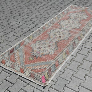 3x9ft,Kitchen Runner Rug,Boho Rug,Runner Rug,Vintage Runner Rug,3x9 Turkish Rug,Handmade Rug,3x9 Runner Rug,Oushak Runner,Hallway Rug,B-931