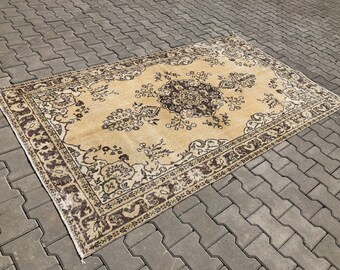 Oushak Rug,Vintage Rug,Oushak Carpet,Turkish Rug,Handmade Rug,Living Room Rug,Bedroom Rug,Turkish Carpet,Anatolian Rug,Home Decor,Rugs,S-590