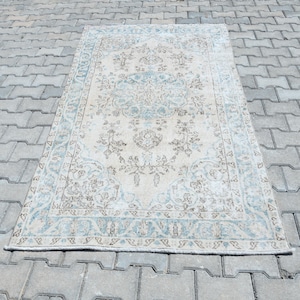 4x7 Area Rug,4x7 Vintage Rug,4x7 Oushak Rug,4x7 Turkish Rug,Kids Rug,Anatolian Rug,Vintage Area Rug,Soft Vintage Rug,Living Room Rug,B-2815