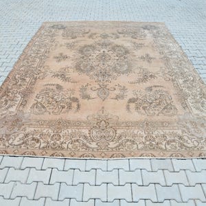 10x13 Oversize Rug,10x13 Oushak Rug,10x13 Turkish Rug,10x13 Handmade Rug,Living Room Rug,Anatolian Rug,Oushak Vintage Rug,Turkish ,P-477