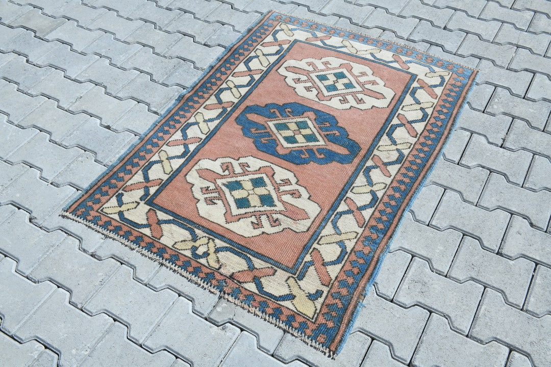 3x4 Rug,3x4 Vintage Rug,area Rug,soft Rug,neutral Rug,turkish Rug