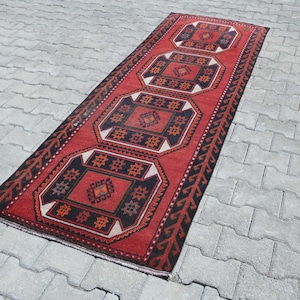 Oushak Runner Rug,Turkish Runner Rug,3x8 Rug Runner,3x8 Runner Rug,Vintage Runner Rug,Runner Rug,Soft Runner Rug,Wool Runner Rug,B-3001