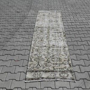 2x9 Vintage Rug,Handmade Runner Rug,2x9 Turkish Rug,Oushak Runner Rug,2x9 Oushak Rug,Vintage Runner Rug,Turkish Runner Rug,Kitchen Rug,B-747