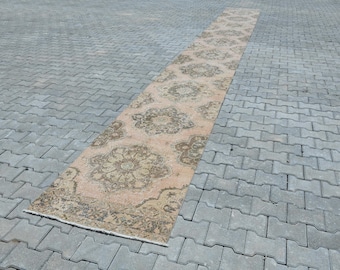 Vintage Runner Rug,Entry Rug,Hallway Rug,Runner Rug,Vintage Rug,Oushak Runner Rug,Kitchen Runner,Turkish Runner Rug,Wool Runner Rug,B-2928