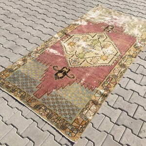 4x7,Area Rug,Vintage Rug 4x7,Handmade Rug,Living Room Rug,4x7 Rug,Turkish Rug,Bedroom Rug,Oushak Area Rug,Oriental Rug,Antique Rug,A-435