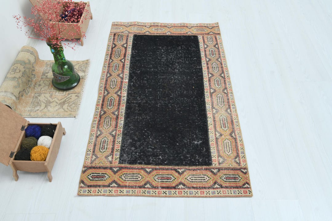 2x4 Oushak Rug, Turkish Rug 2x4, 2x4 Vintage Rug, Oushak Small Rug ...