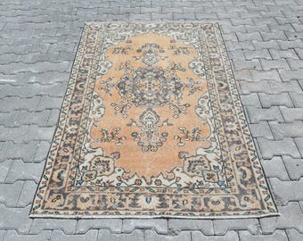 Area Rug,Wool Rug,Handmade Rug,Turkish Rug,Oushak Rug,Vintage Rug,Bedroom Rug,Living Room Rug,Kids Rug,Anatolian Rug,4x6 Rug,Rugs, S-2616