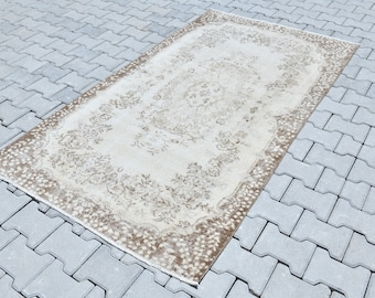 Oushak Area Rug,Boho Rug,Floor Rug,Vintage Area Rug,4x7 Rug,Living Room Rug,Hand-knotted Rug,Area Rug,Oriental Rug,Anatolian Rug,Rugs,S-1281