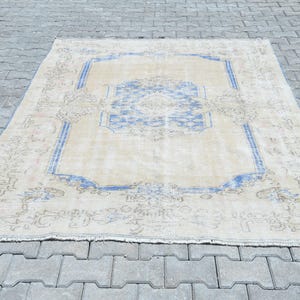 6x8 Rug,6x8 Vintage Rug,6x8 Bedroom Rug,6x8 Oushak Rug,Anatolian Rug,6x8 Handmade Rug,Turkey Rug,Special Rug,Living Room Rug,Turkey,S-2552
